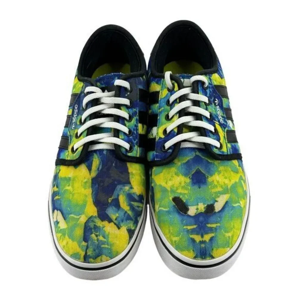 Adidas Skateboard Shoe Unisex Blue / Green Deadstock Size Men 8 /‎ Women 9.5